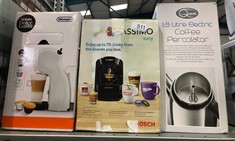 QUANTITY OF ITEMS TO INCLUDE TASSIMO BY BOSCH SUNY 'SPECIAL EDITION' TAS3102GB COFFEE MACHINE,1300 WATT, 0.8 LITRE - BLACK: LOCATION - SIDE RACKS