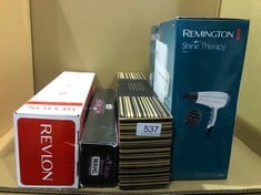 QUANTITY OF HEALTH & BEAUTY ITEMS TO INCLUDE REMINGTON SHINE THERAPY HAIRDRYER: LOCATION - SIDE RACKS