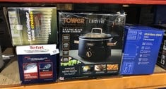 QUANTITY OF KITCHEN & APPLIANCES ITEMS TO INCLUDE RUSSELL HOBBS POWER STEAM ULTRA IRON, CERAMIC NON-STICK SOLEPLATE, 210G STEAM SHOT, 70G CONTINUOUS STEAM, 350ML WATER TANK, SELF-CLEAN, ANTI-CALC & A