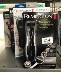 QUANTITY OF HEALTH & BEAUTY ITEMS TO INCLUDE REMINGTON BARBA BEARD TRIMMER (ADVANCED CERAMIC BLADES, POP-UP DETAIL TRIMMER, ADJUSTABLE ZOOM WHEEL, 9 LENGTH SETTINGS, COMB ATTACHMENT, CORD OR CORDLESS