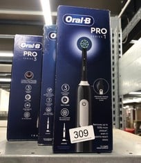 QUANTITY OF HEALTH & BEAUTY ITEMS TO INCLUDE ORAL-B PRO 1 ELECTRIC TOOTHBRUSH FOR ADULTS WITH 3D CLEANING, 1 TOOTHBRUSH HEAD, GUM PRESSURE CONTROL, 2 PIN UK PLUG, BLACK, ELECTRIC TOOTHBRUSH & ACCESSO