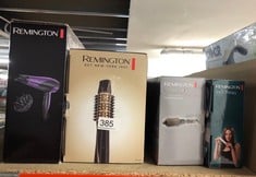 QUANTITY OF HEALTH & BEAUTY ITEMS TO INCLUDE REMINGTON HAIR DRYER IONIC (POWERFUL, FAST PROFESSIONAL STYLING, DIFFUSER, CONCENTRATOR, IONIC CONDITIONING FOR FRIZZ FREE HAIR, 3 HEAT / 2 SPEED SETTINGS