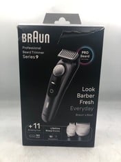 BRAUN BEARD TRIMMER SERIES 9 BT9441, TRIMMER WITH BARBER TOOLS AND 180-MIN RUNTIME, RATED WHICH BEST BUY.: LOCATION - TOP 50 RACK