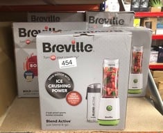 QUANTITY OF KITCHEN & APPLIANCES ITEMS TO INCLUDE BREVILLE BLEND ACTIVE PERSONAL BLENDER & SMOOTHIE MAKER | 350W | 2 PORTABLE BLEND ACTIVE BOTTLES (600ML) | LEAK PROOF LIDS | WHITE & GREEN [VBL246]: