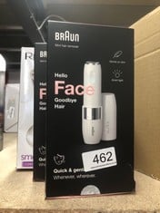 QUANTITY OF HEALTH & BEAUTY ITEMS TO INCLUDE BRAUN FACE MINI HAIR REMOVER, FACIAL HAIR REMOVER FOR WOMEN MINI-SIZED DESIGN FOR PORTABILITY, EFFICIENT FACIAL HAIR REMOVAL ANYTIME, ANYWHERE, WITH SMART