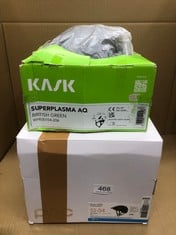 QUANTITY OF SPORTS & EXERCISE ITEMS TO INCLUDE KASK SUPER PLASMA PROTECTIVE HELMET, ENGLISH GREEN, 390 G, LOOP CLOSURE, EMA QUICK FIT: LOCATION - D