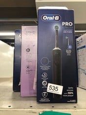 QUANTITY OF HEALTH & BEAUTY ITEMS TO INCLUDE ORAL-B VITALITY PRO ELECTRIC TOOTHBRUSHES FOR ADULTS, FOR HIM / HER, 1 HANDLE, 2 TOOTHBRUSH HEADS, 3 BRUSHING MODES INCLUDING SENSITIVE PLUS, 2 PIN UK PLU