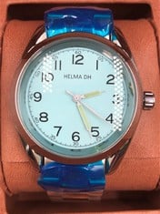 MENS HELMHA DH WATCH STAINLESS STEEL STRAP 3ATM WATER RESISTANT LUXURY GIFT BOX INCLUDED:: LOCATION - TOP 50 RACK