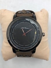 MENS LA BANUS WATCH QUARTZ MOVEMENT LEATHER STRAP GIFT BOX:: LOCATION - TOP 50 RACK