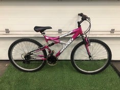 RHINO MANTRA PINK/SILVER ADULT MOUNTAIN BIKE: LOCATION - FLOOR(COLLECTION OR OPTIONAL DELIVERY AVAILABLE)