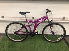 DUNLOP HERA PINK ADULT MOUNTAIN BIKE: LOCATION - FLOOR(COLLECTION OR OPTIONAL DELIVERY AVAILABLE)