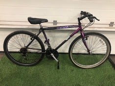 SHIMANO ZERMATT PINK/PURPLE ADULT MOUNTAIN BIKE: LOCATION - FLOOR(COLLECTION OR OPTIONAL DELIVERY AVAILABLE)