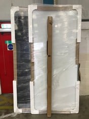 1X SLIDING WARDROBE MIRROR EFFECT APPROX 1110 X2430 + 1 X SLIDING WARDROBE DOOR WHITE EFFECT APPROX 1110 X 2430 TRACK INCLUDED - COLLECTION ONLY - LOCATION FLOOR