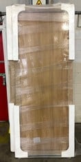 2X SLIDING WARDROBE DOORS OAK EFFECT APPROX 870MM X 2200 - COLLECTION ONLY - LOCATION FLOOR