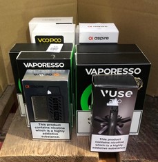 QUANTITY OF ASSORTED VAPES TO INCLUDE ASPIRE FLEXUS ID MAY BE REQUIRED - COLLECTION ONLY - LOCATION RACK