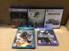 QUANTITY OF GAMES TO INCLUDE SILENT HILL 2 PS5 - ID MAY BE REQUIRED - COLLECTION ONLY - LOCATION RACK