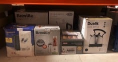 QUANTITY OF KITCHEN & APPLIANCES ITEMS TO INCLUDE BREVILLE BLEND ACTIVE PERSONAL BLENDER & SMOOTHIE MAKER | 350W | 2 PORTABLE BLEND ACTIVE BOTTLES (600ML) | LEAK PROOF LIDS | WHITE & GREEN [VBL246]: