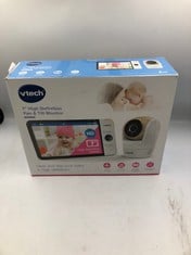 VTECH VM919HD BABY MONITOR WITH CAMERA, 360° PAN AND TILT,VIDEO BABY MONITOR WITH 7" 720P HD DISPLAY, 110° WIDE-ANGLE VIEW, HD NIGHT VISION, 1000 FT LONG RANGE, UP TO 7-HR VIDEO STREAMING BATTERY. V