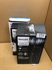 QUANTITY OF HEALTH & BEAUTY ITEMS TO INCLUDE PHILIPS SONICARE 4100 - PHILIPS SONICARE ELECTRIC TOOTHBRUSH FOR ADULTS WITH 1 X PHILIPS W2 OPTIMAL WHITE SONIC BRUSH HEAD IN BLACK, SLIM TRAVEL CASE AND