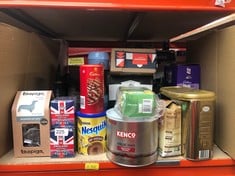 QUANTITY OF FOOD & DRINK ITEMS TO INCLUDE NESCAFÉ GOLD BLEND INSTANT COFFEE 750G TIN - SOME MAY BE PAST BEST BEFORE: LOCATION - C RACK