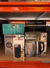 QUANTITY OF KITCHEN & APPLIANCES ITEMS TO INCLUDE DAEWOO EDINBURGH, 3KW RAPID BOIL KETTLE, LARGE 1.7L CAPACITY, AUTO SHUT OFF, 360 SWIVEL BASE- STAINLESS STEEL: LOCATION - D RACK