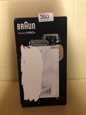 BRAUN SERIES 9 PRO ELECTRIC SHAVER WITH 3+1 HEAD, PROLIFT TRIMMER, CHARGING STAND & TRAVEL CASE, SONIC TECHNOLOGY, , 9417S: LOCATION - D RACK