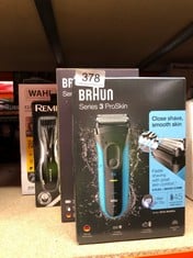 QUANTITY OF HEALTH & BEAUTY ITEMS TO INCLUDE BRAUN SERIES 3 PROSKIN ELECTRIC SHAVER, ELECTRIC RAZOR FOR MEN WITH PRECISION HEAD, CORDLESS, WET & DRY, 3010S, BLACK/BLUE RAZOR: LOCATION - D RACK