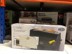 QUANTITY OF ITEMS TO INCLUDE QUEST 4 SLICE TOASTER BLACK - EXTRA WIDE LONG SLOTS FOR CRUMPETS AND BAGELS - 6 SETTINGS - REHEAT AND DEFROST: LOCATION - D RACK