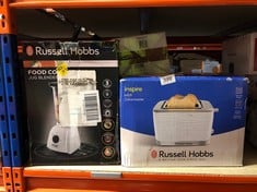 QUANTITY OF ITEMS TO INCLUDE RUSSELL HOBBS 2 SLICE TOASTER: LOCATION - D RACK