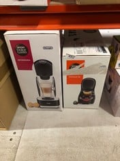 QUANTITY OF ITEMS TO INCLUDE DELONGHI NESCAFÉ DOLCE GUSTO PICCOLO XS POD CAPSULE COFFEE MACHINE, ESPRESSO, CAPPUCCINO AND MORE, EDG210.B, 0.8 LITERS, BLACK & RED: LOCATION - E RACK