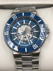 MENS DECHAMPS & CO WATCH - STAINLESS STEEL CASE & STRAP - 3ATM WATER RESISTANT: LOCATION - TOP 50 RACK