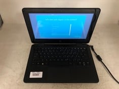 HP PROBOOK X360 11 G1 EE 128GB SSD LAPTOP: MODEL NO HSN-I08C. INTEL CELERON N3350, 4GB RAM, [JPTE72048]: LOCATION - H