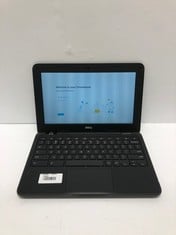 DELL CHROMEBOOK 11 3180 16GB LAPTOP: MODEL NO P26T. INTEL CELERON N3060, 4GB RAM, [JPTE72308]: LOCATION - F