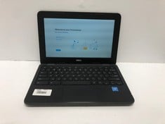 DELL CHROMEBOOK 11 3180 16GB LAPTOP: MODEL NO P26T. INTEL CELERON N3060, 4GB RAM, [JPTE72330]: LOCATION - F