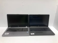 HP 255 G7 LAPTOP WITH AMD ATHLON 3050U CPU, 4GB RAM + HP 250 G6 LAPTOP WITH INTEL CORE I3-6006U, 4GB RAM (SMASHED / SALVAGE / SPARES). [JPTE72192]: LOCATION - F