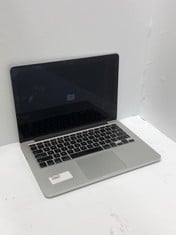 APPLE MACBOOK PRO LAPTOP: MODEL NO A1502. INTEL CORE I5-5257U, 8GB RAM, 13.0" SCREEN::: LOCATION - F