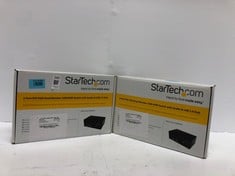 2X STARTECH 2 PORT DVI VGA DUAL MONITOR USB KVM SWITCH WITH AUDIO AND USB 2.2 HUB: LOCATION - E