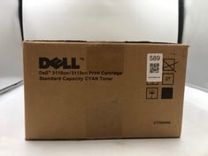 DELL STANDARD CAPACITY CYAN TONER CARTRIDGE : LOCATION - E