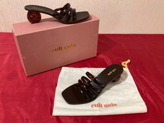 CULT GAIA WOMEN'S JENNEE SANDALS IN TORTOISE - UK 4 - RRP £299: LOCATION - LUXURY