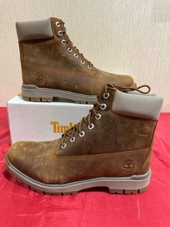 TIMBERLAND MEN'S TREE VAULT 6 INCH WATERPROOF BOOTS IN RUST - UK 10 - RRP £190: LOCATION - LUXURY