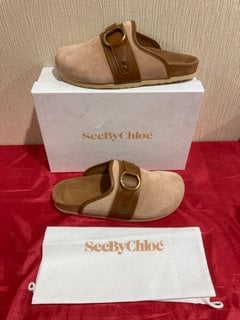 SEE BY CHLOE WOMEN'S GEMA SUEDE MULES IN CIPRIA - UK 5 - RRP £240: LOCATION - LUXURY