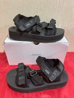 SUICOKE WOMEN'S KISEE-VPO FLATFORM SANDALS IN BLACK - UK 8 - RRP £182: LOCATION - LUXURY