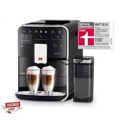 MELITTA BARISTA TS SMART F850-102 - SUPER AUTOMATIC COFFEE MACHINE WITH INTEGRATED SILENT GRINDER, SMART COFFEE MACHINE WITH UP TO 21 COFFEE RECIPES, 1.8 L, BLACK(RRP 1145€).