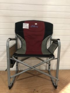 LIBERTY LEISURE DIRECTOR CHAIR IN BLACK/RED/GREY