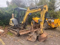 2017 YANMAR SV26CR MINI EXCAVATOR, S/N: YCEOSV26JGCB, 1880.3 HOURS  *COLLECTION ONLY*