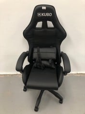 GAMING CHAIR KUBO BLACK COLOUR P.V.P 124€.