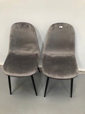 2 X VENTURE HOME CHAIRS GREY COLOUR M1135 (DIRTY).