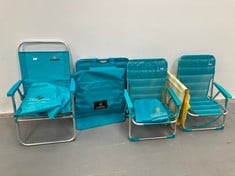 5 X CAMPING CHAIRS INCLUDING CREVICOSTA AMACA (DIRTY).