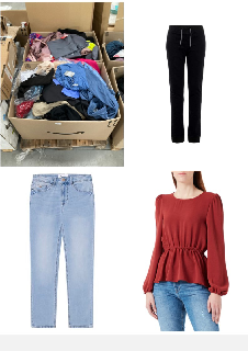 PALLET VARIETY OF CLOTHING VARIOUS MAKES AND MODELS INCLUDING NAME IT XXXS .