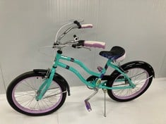 HUFFY FAIRMONT BIKE GREEN, PURPLE AND BLACK.